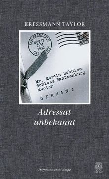 portada Adressat Unbekannt (en Alemán)