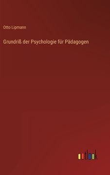 portada Grundriß der Psychologie für Pädagogen (in German)