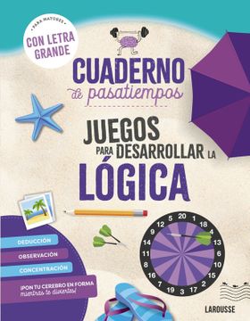 portada Cuaderno de pasatiempos para mayores. Juegos para desarrollar la lógica. (in Spanish)