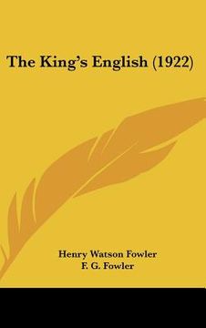 portada the king's english (1922) (en Inglés)