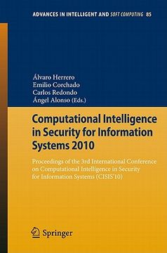 portada computational intelligence in security for information systems 2010: proceedings of the 3rd international conference on computational intelligence in (in English)