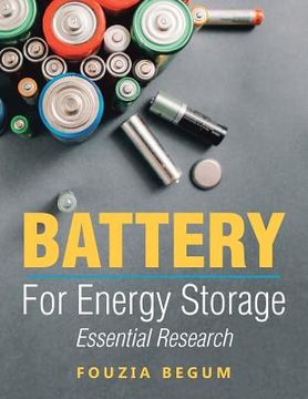 portada Battery: For Energy Storage (en Inglés)