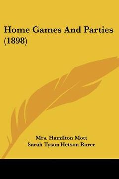 portada home games and parties (1898) (en Inglés)