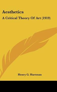 portada aesthetics: a critical theory of art (1919) (en Inglés)