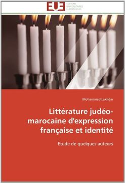 portada Litterature Judeo-Marocaine D'Expression Francaise Et Identite