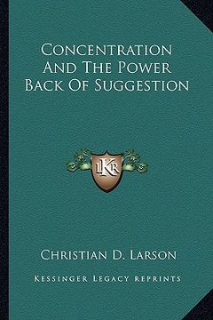 portada concentration and the power back of suggestion (in English)