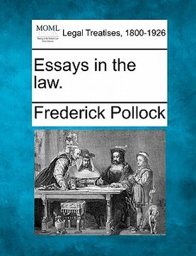portada essays in the law. (en Inglés)