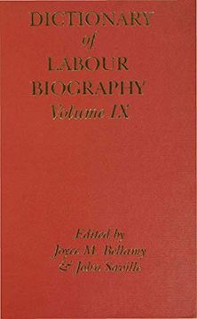 portada Dictionary of Labour Biography: Volume ix (in English)