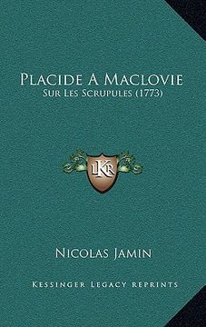 portada placide a maclovie: sur les scrupules (1773) (in English)