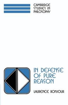portada In Defense of Pure Reason Paperback: A Rationalist Account of a Priori Justification (Cambridge Studies in Philosophy) (en Inglés)