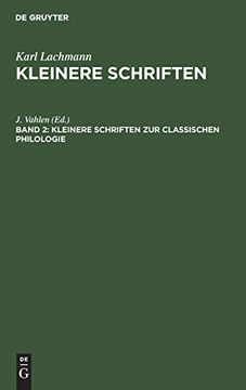 portada Kleinere Schriften zur Classischen Philologie (en Alemán)
