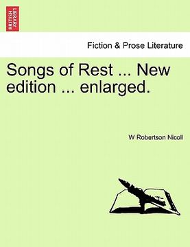 portada songs of rest ... new edition ... enlarged. (en Inglés)