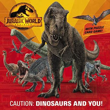 portada Caution: Dinosaurs and You! (Jurassic World Dominion) (Pictureback(R)) (en Inglés)