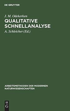 portada Qualitative Schnellanalyse (Arbeitsmethoden der Modernen Naturwissenschaften) (German Edition) [Hardcover ] (in German)