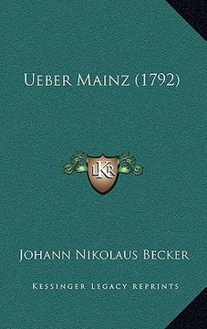 portada Ueber Mainz (1792) (en Alemán)