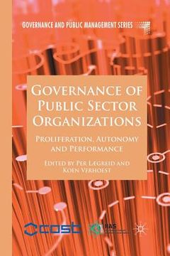 portada Governance of Public Sector Organizations: Proliferation, Autonomy and Performance (en Inglés)