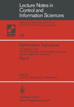 portada optimization techniques ii: proceedings of the 9th ifip conference on optimization techniques warsaw, september 4-8, 1979 (en Inglés)