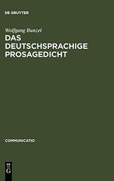 portada Das Deutschsprachige Prosagedicht (en Alemán)