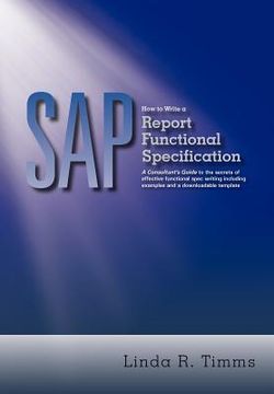 portada sap: how to write a report functional specification