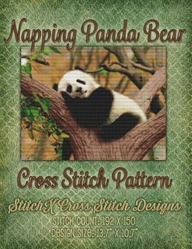 portada Napping Panda Bear Cross Stitch Pattern (en Inglés)
