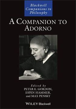 portada A Companion to Adorno (Blackwell Companions to Philosophy) (en Inglés)