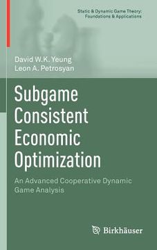 portada subgame consistent economic optimization (in English)
