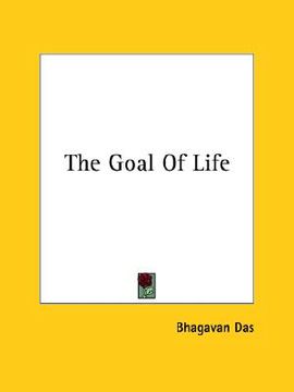 portada the goal of life (en Inglés)