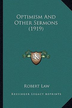 portada optimism and other sermons (1919) (in English)