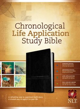 portada Chronological Life Application Study Bible NLT, TuTone, Black/Onyx