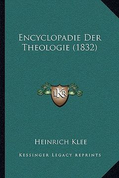 portada Encyclopadie Der Theologie (1832) (en Alemán)