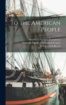 portada To The American People (en Inglés)