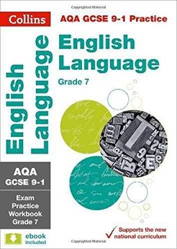 portada Collins GCSE 9-1 Revision - Aqa GCSE 9-1 English Language Exam Practice Workbook for Grade 7 (en Inglés)
