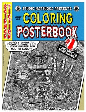 portada Coloring Posterbook Issue #1: Giant Robot VS. Flying Saucers (en Inglés)