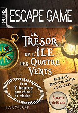 portada Escape de Game de Poche - le Trésor de L'île des Quatre Vents (Escape Game) (en Francés)
