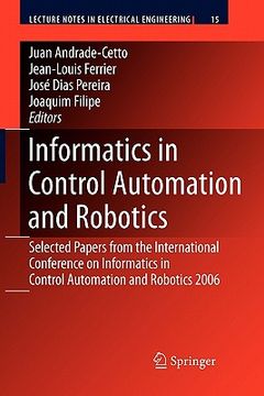 portada informatics in control automation and robotics: selected papers from the international conference on informatics in control automation and robotics 20 (in English)