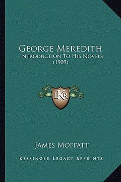 portada george meredith: introduction to his novels (1909)