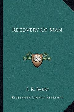 portada recovery of man (en Inglés)