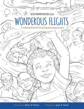 portada Wonderous Flights: A coloring book for the young and young at heart (in English)