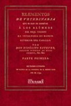 portada Facsímil: Elementos de Veterinaria. Exterior del Caballo. Tomo i (in Spanish)