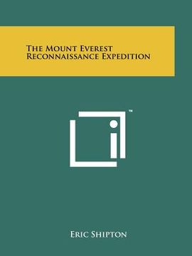 portada the mount everest reconnaissance expedition (in English)