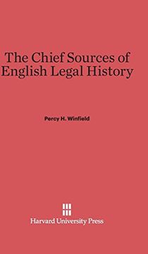 portada The Chief Sources of English Legal History (en Inglés)