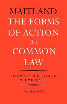 portada The Forms of Action at Common Law: A Course of Lectures (en Inglés)