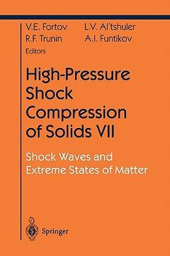 portada high pressure shock compression vii: shock waves and extreme states of matter