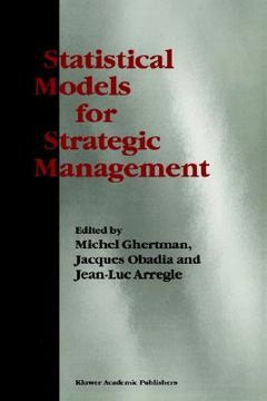 portada statistical models for strategic management (in English)