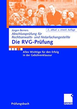 portada Die Rvg-Prüfung: Alles Wichtige für den Erfolg in der Gebührenklausur (en Alemán)