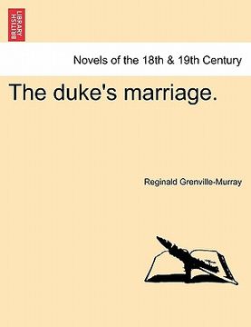 portada the duke's marriage. (en Inglés)