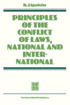 portada Principles of the Conflict of Laws National and International (in English)
