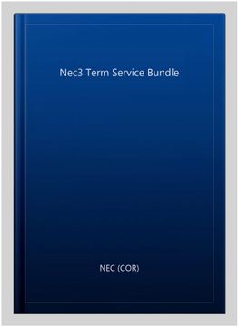 portada Nec3 Term Service Bundle (en Inglés)