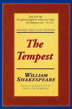 portada the tempest: applause first folio editions