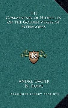 portada the commentary of hierocles on the golden verses of pythagoras